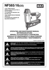 Max NF565/16 Manual De Operaciones