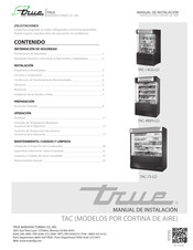 True TAC-72-LD Manual De Instalación