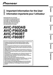 Pioneer AVIC-F960DAB Manual De Instrucciones