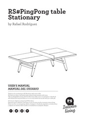 RS Barcelona RS#PingPong table Stationary Manual Del Usuario