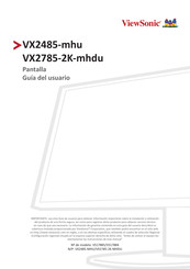 ViewSonic VX2785-2K-mhdu Guia Del Usuario