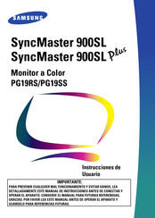 Samsung SyncMaster 900SL Instrucciones De Usuario