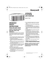 Honeywell enviracaire PLATINUM HTT-022 Manual De Instrucciones