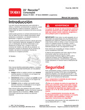 Toro 20001 Manual Del Operador