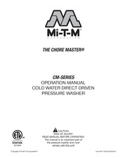 Mi-T-M Corporation THE CHORE MASTER CM Serie Operación Manual