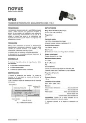 Novus NP620 Manual De Instrucciones
