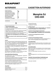 Blaupunkt Memphis DJ CDC-A04 Instrucciones De Montaje