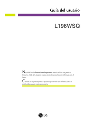 LG L196WSQ Guia Del Usuario