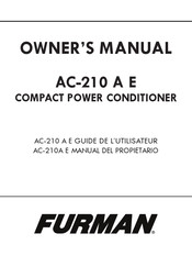 Furman AC-210 A E Manual Del Propietário