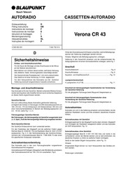 Blaupunkt Verona CR 43 Instrucciones De Montaje