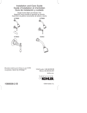 Kohler K-T6809 Guía De Instalación Y Cuidado