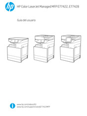HP Color LaserJet Managed E77422 Guia Del Usuario