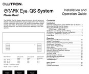 Lutron GRAFIK Eye QS Serie Manual De Montaje Y Utilización