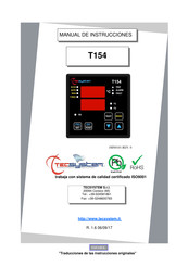 TECSYSTEM T154 Manual De Instrucciones