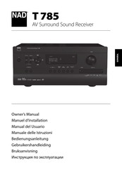 NAD T 785 Manual Del Usuario