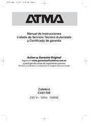 ATMA CA8170E Manual De Instrucciones