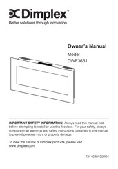 Dimplex DWF3651 Manual Del Propietário