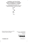 Kohler K-R1920 Guía De Instalación Y Cuidado