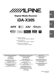 Alpine iDA-X305 Manual De Operación