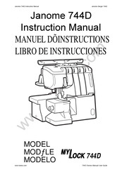 Janome MY LOCK 744D Libro De Instrucciones