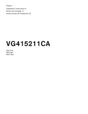 Gaggenau VG415211CA Instrucciones De Instalación