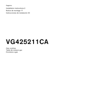 Gaggenau VG425211CA Instrucciones De Instalación