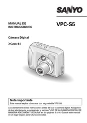 Sanyo Xacti VPC-S5 Manual De Instrucciones