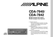 Alpine CDA-7940 Manual De Operación