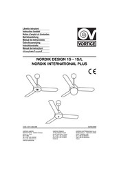 Vortice NORDIK DESIGN 1S/L Manual De Instrucciones