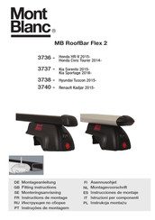 Mont Blanc MB RoofBar Flex 2 Instrucciones De Montaje