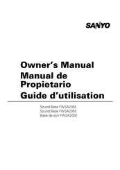 Sanyo FWSA205E Manual De Propietario