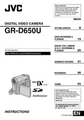 JVC GR-D650U Manual De Instrucciones