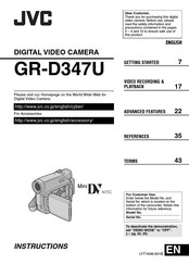 JVC GR-D347U Manual De Instrucciones