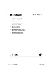 EINHELL TE-CS 18/150 Li Manual De Instrucciones