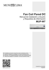 mundoclima MUP-W7 Manual Del Usuario Y Guía De Ejercicios