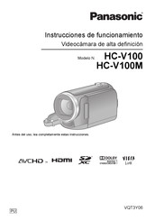 Panasonic HC-V100M Instrucciones De Funcionamiento