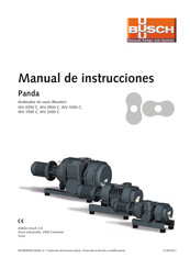 BUSCH Panda WV 1500 C Manual De Instrucciones