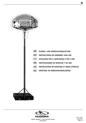 Hudora Stand Basketball set Pro XXL Instrucciones De Montaje