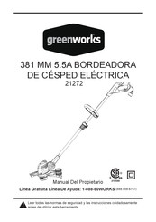 GreenWorks 21272 Manual Del Propietário