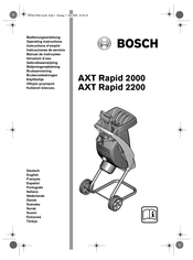 Bosch AXT Rapid 2000 Instrucciones De Servicio