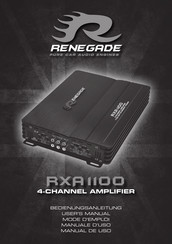 Renegade RXA 1100 Manual De Uso