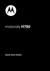 Motorola H790 Manual Del Usuario