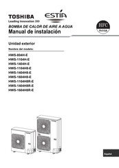 Toshiba HWS-1604H8-E Manual De Instalación