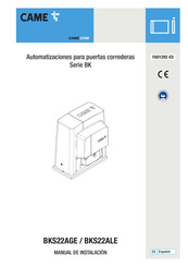 CAME BKS22AGE Manual De Instalación