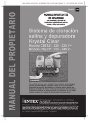 Intex Krystal Clear CS7231 Manual Del Propietário