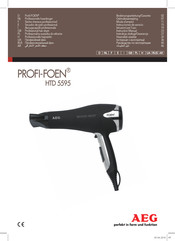 AEG PROFI-FOEN HTD 5595 Instrucciones De Servicio