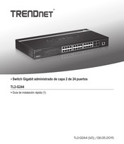 TRENDnet TL2-G244 Guía De Instalación Rápida