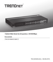 TRENDnet TEG-424WS Guía De Instalación Rápida