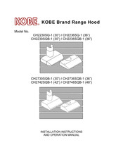 KOBE CH2748SQB-1 Instrucciones De Instalación Y Manual De Operación