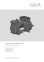 GEA HGX34e/170-4 S CO2 Instrucciones De Montaje